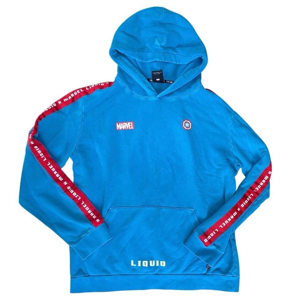 Marvel x Team Liquid Hoodie 💙 Blue Esports Collab Streetwear 🤍 Size XL